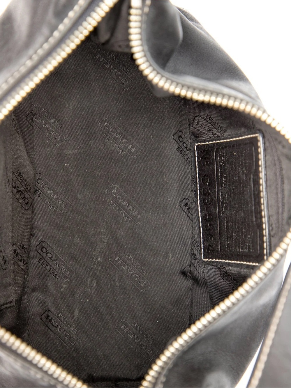 Coach Black Leather Crossbody Shoulder Bag - Picture 3 of 5